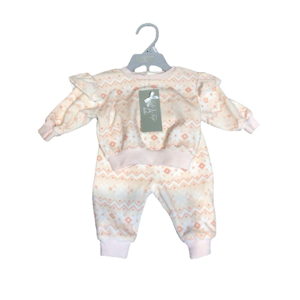 Baby Set Fleece Pink Winter